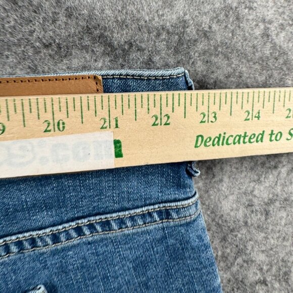 Lee Shorts Womens Plus Size 24W Denim Jean Bermuda Stretch Rolled 8" Inseam NEW - Picture 9 of 11